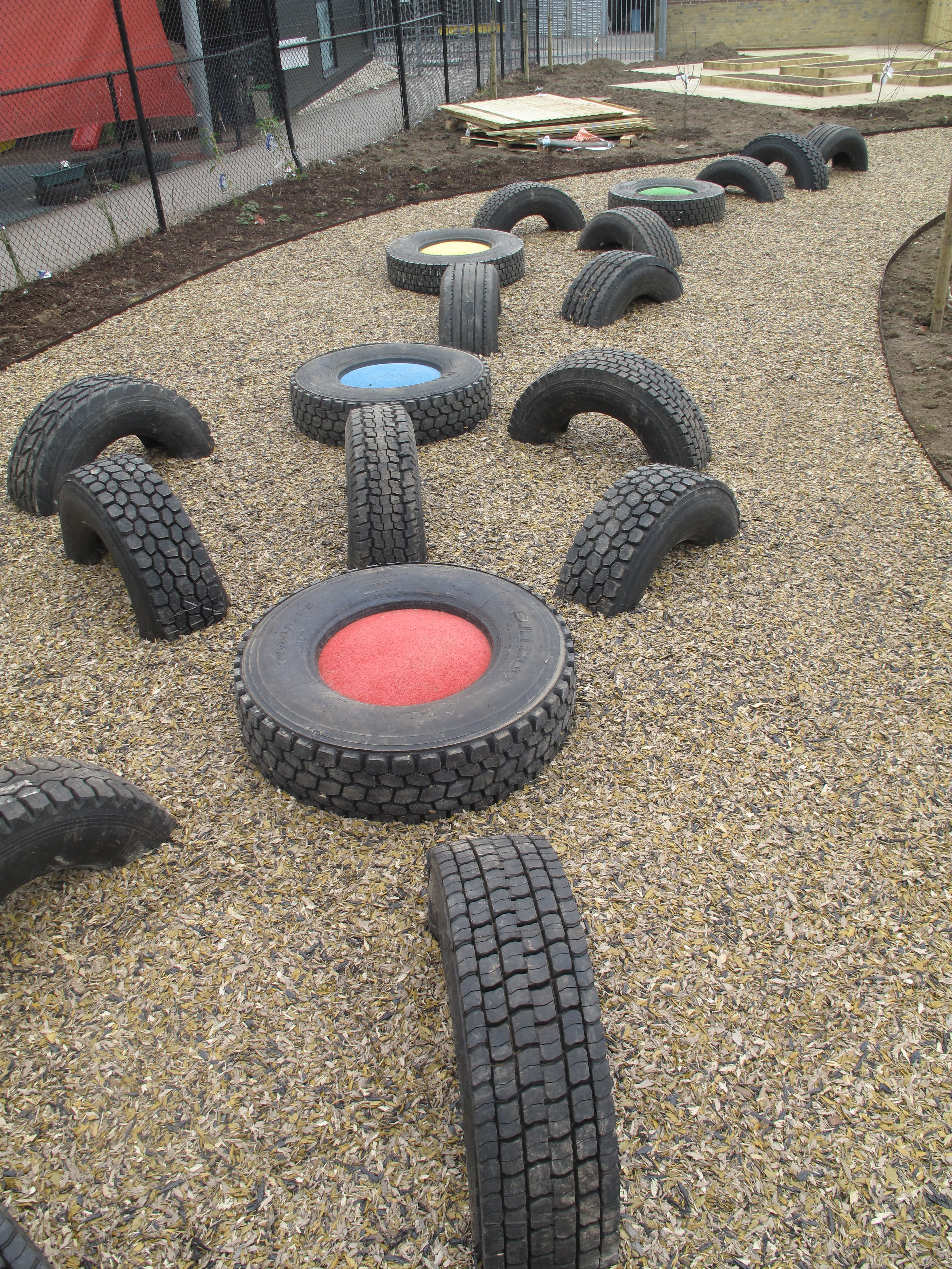 Rubber Mulch safety surfaces for School Playgrounds London, Kent